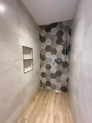 Ein Badezimmer in der Unterkunft Ferienwohnung Oberförstchen