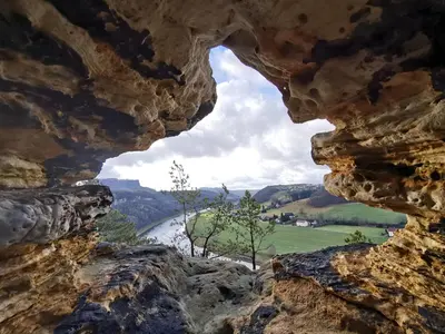 Naturlandschaft in der Nähe des Privatzimmers