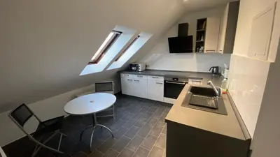Küche/Küchenzeile in der Unterkunft Wunderschöne großzügige Neustadtwohnung