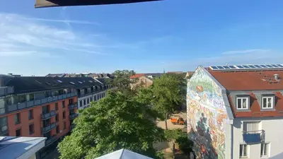 Das Gebäude in dem sich die Ferienwohnung befindet