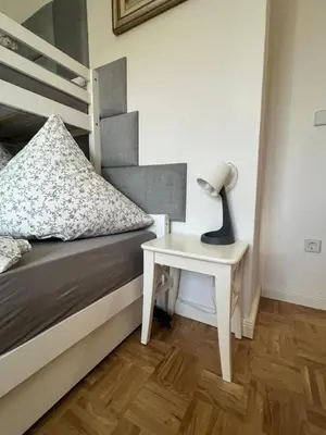 Ein Bett oder Betten in einem Zimmer der Unterkunft Sweet Home cozy Dresden Apartment three