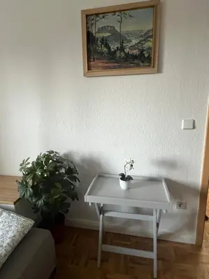 Ein Sitzbereich in der Unterkunft Sweet Home cozy Dresden Apartment three
