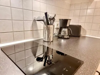 Küche/Küchenzeile in der Unterkunft FeWo 2,4,5,6 Altstadt - Am grossen Garten
