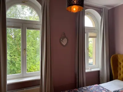 Ein Bett oder Betten in einem Zimmer der Unterkunft Apartment Weinblick Radebeul, Dresden