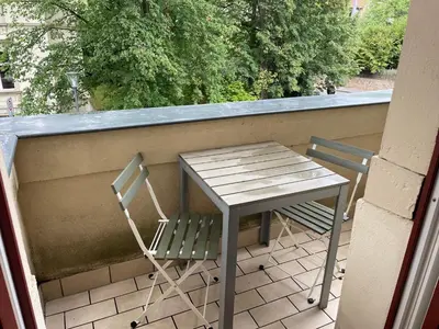 Ein Balkon oder eine Terrasse in der Unterkunft Apartment Weinblick Radebeul, Dresden