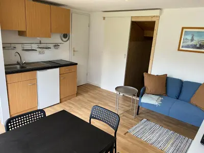 Küche/Küchenzeile in der Unterkunft Berghütte Gohrisch (Sächsische Schweiz)