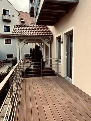 Das Gebäude in dem sich die Ferienwohnung befindet