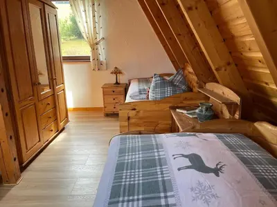 Ein Bett oder Betten in einem Zimmer der Unterkunft Flügels ReBi-Baude