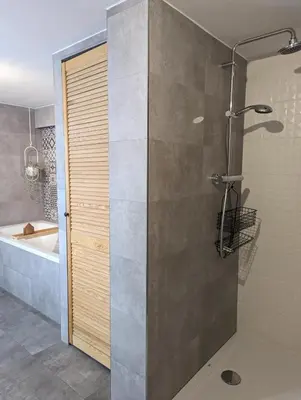 Ein Badezimmer in der Unterkunft Ferienhaus Lausitz