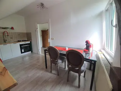 Küche/Küchenzeile in der Unterkunft Ferienwohnung Kirchblick
