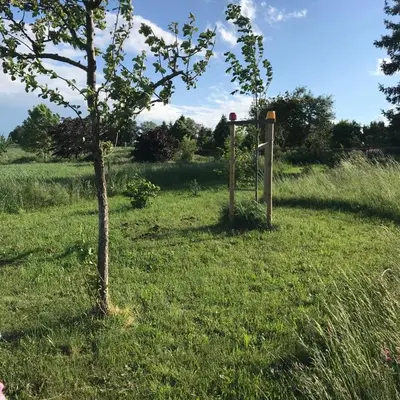 Grundriss der Unterkunft Zelte individuell auf der Obstwiese