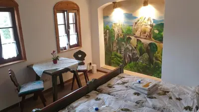 Ein Bett oder Betten in einem Zimmer der Unterkunft Das Ferienhaus Protze