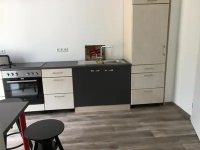 Küche/Küchenzeile in der Unterkunft Apartment im Stadthaus