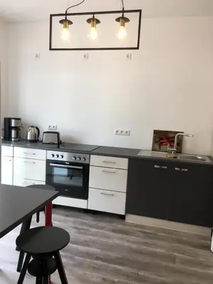 Küche/Küchenzeile in der Unterkunft Apartment im Stadthaus