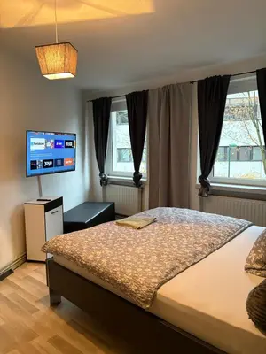 Ein Bett oder Betten in einem Zimmer der Unterkunft Pension Winter Untergeschoss