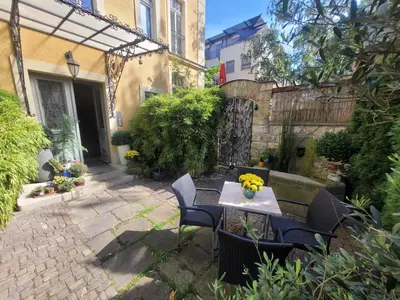 Ein Garten an der Unterkunft Ferienwohnung Silva