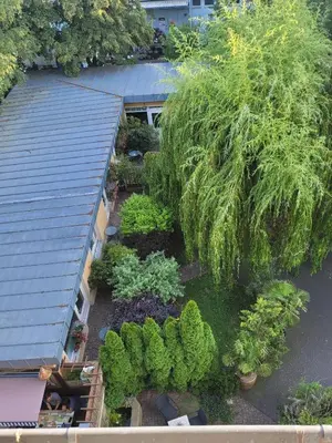 Ein Garten an der Unterkunft Ferienwohnung Silva