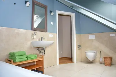 Ein Badezimmer in der Unterkunft Domizil Eutschützgrün