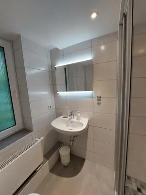 Ein Badezimmer in der Unterkunft Waldesruh
