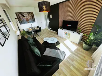 TV/Unterhaltungsangebot in der Unterkunft KMHosting Luxe Apartment Chemnitz-Zentrum