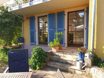 Ein Garten an der Unterkunft Radebeul mit Flair