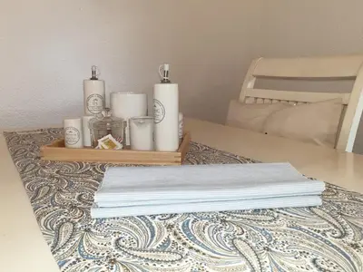 Ein Bett oder Betten in einem Zimmer der Unterkunft Radebeul mit Flair