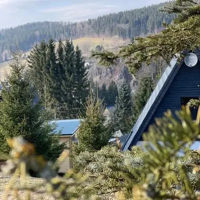 Kleines Chalet im Erzgebirge mit Sauna und Kamin