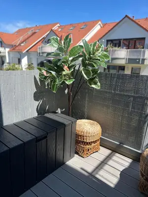 Ein Balkon oder eine Terrasse in der Unterkunft Apartment Studio Green line