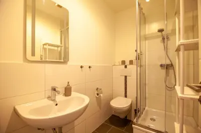 Ein Badezimmer in der Unterkunft MonteurWohnung Sporbitzer Stübchen