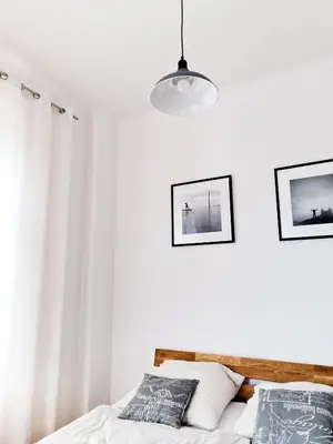 Ein Bett oder Betten in einem Zimmer der Unterkunft 1-Raum-Wohnung zentral gelegen