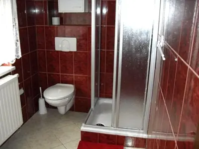 Ein Badezimmer in der Unterkunft Ferienwohnung Dagmar Mergen