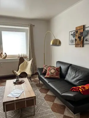 Ein Sitzbereich in der Unterkunft Sehr schöne Wohnung,komplett neu eingerichtet