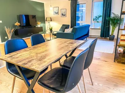 TV/Unterhaltungsangebot in der Unterkunft Stilvolles 60qm City Apartment Zentrumsnahe 2R