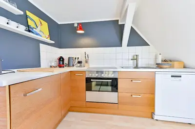 Küche/Küchenzeile in der Unterkunft Apartments Chemnitz