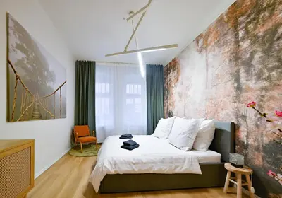 Ein Bett oder Betten in einem Zimmer der Unterkunft Apartments Chemnitz