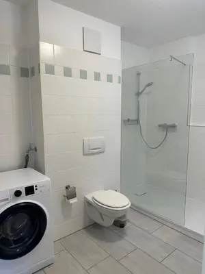 Ein Badezimmer in der Unterkunft GoldigeFerienwohnung 