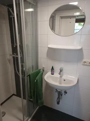Ein Badezimmer in der Unterkunft Waldblick