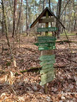 Naturlandschaft in der Nähe des Ferienhauses
