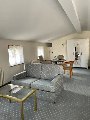 Ein Sitzbereich in der Unterkunft Antonappartements