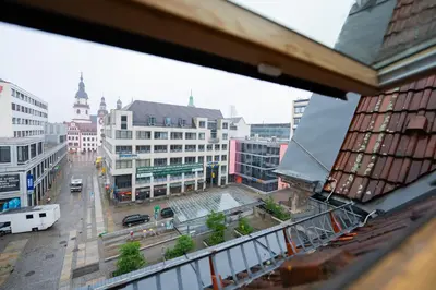 Ein allgemeiner Blick auf Chemnitz oder ein Stadtblick von der Ferienwohnung aus