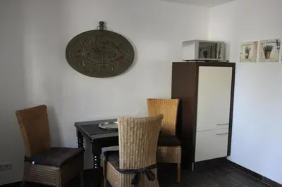 Küche/Küchenzeile in der Unterkunft Ferienwohnung 