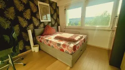 Ein Bett oder Betten in einem Zimmer der Unterkunft Private Zimmer am Dresden Hauptbahnhof