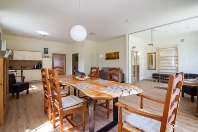 Küche/Küchenzeile in der Unterkunft Atelier 29: Ferienwohnung am Fuße des Valtenberges
