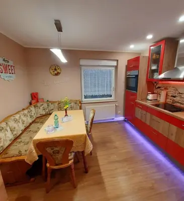 Küche/Küchenzeile in der Unterkunft Ferienwohnung ILSENHOF