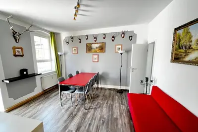 Küche/Küchenzeile in der Unterkunft Ferienwohnung