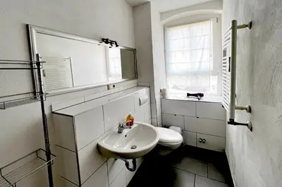 Ein Badezimmer in der Unterkunft Ferienwohnung