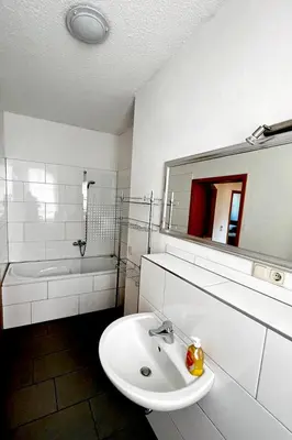 Ein Badezimmer in der Unterkunft Ferienwohnung