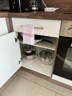 Küche/Küchenzeile in der Unterkunft Ferienwohnungen Augustusburger Straße 149