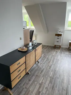 Küche/Küchenzeile in der Unterkunft Ferienwohnungen Augustusburger Straße 149