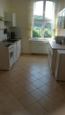 Küche/Küchenzeile in der Unterkunft Ferienwohnung Sonnenblick